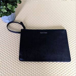 Calvin Klein black wristlet bag